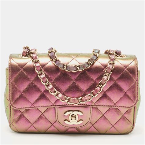 chanel iridescent leather.